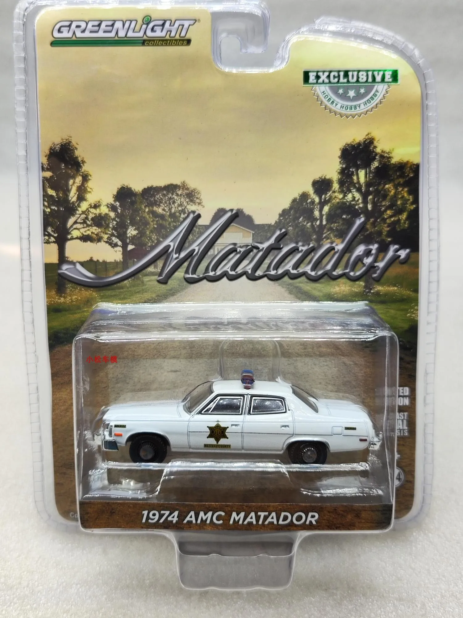 1: 64 1974 AMC Matador Тореадор Полицейская машина из литого под давлением металлического сплава Модель автомобиля Игрушки для коллекции подарков