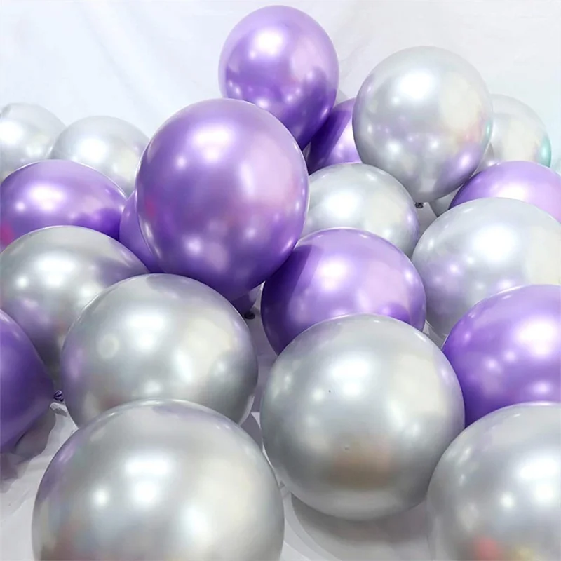 12-дюймовые хромированные металлические шары-русалки для украшения вечеринки по случаю Дня рождения
