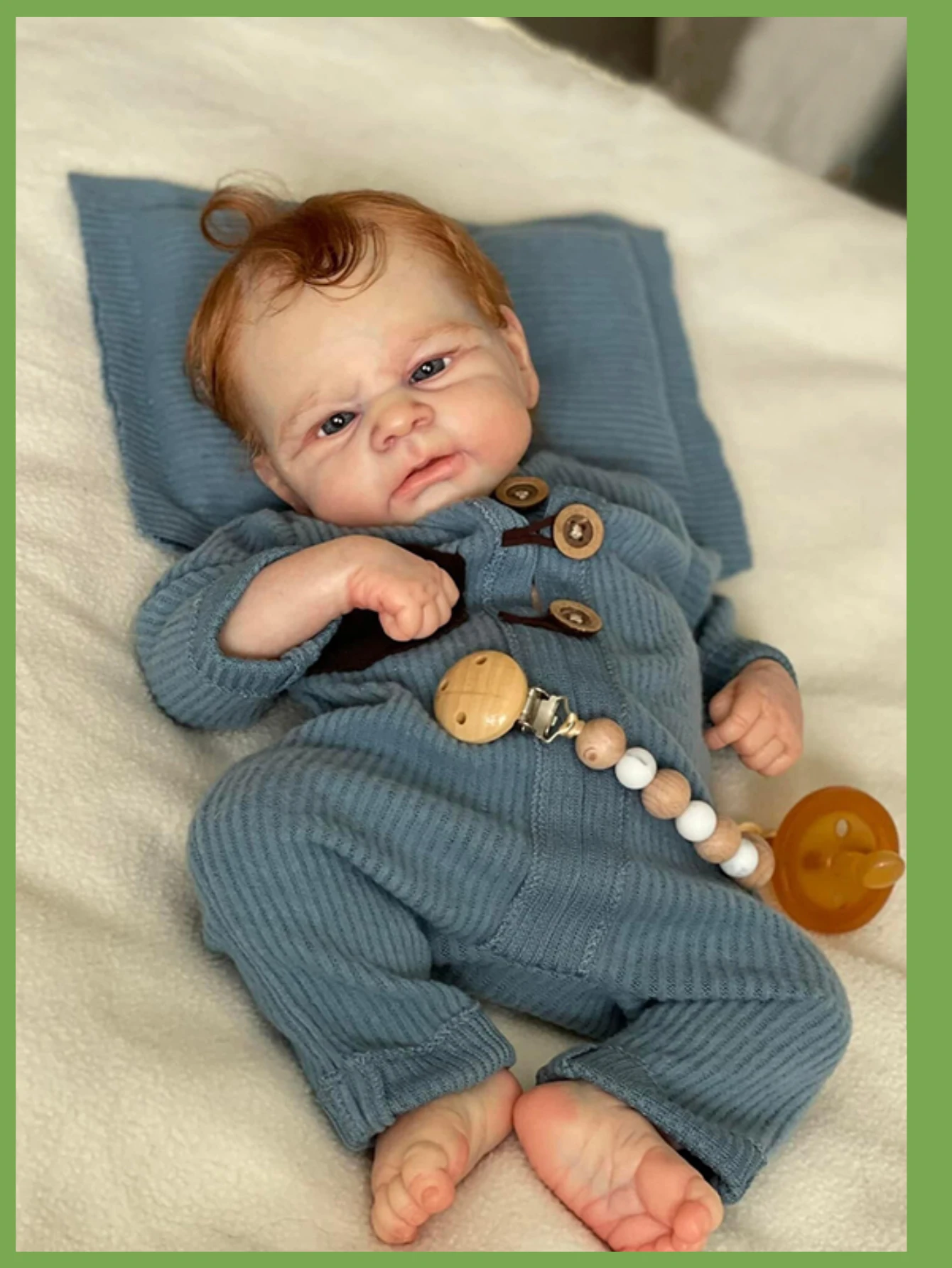 18-дюймовая реалистичная кукла Elijah Reborn Baby Doll ручной работы, очаровательная кукла Bebe для новорожденных, игрушки для коллекции