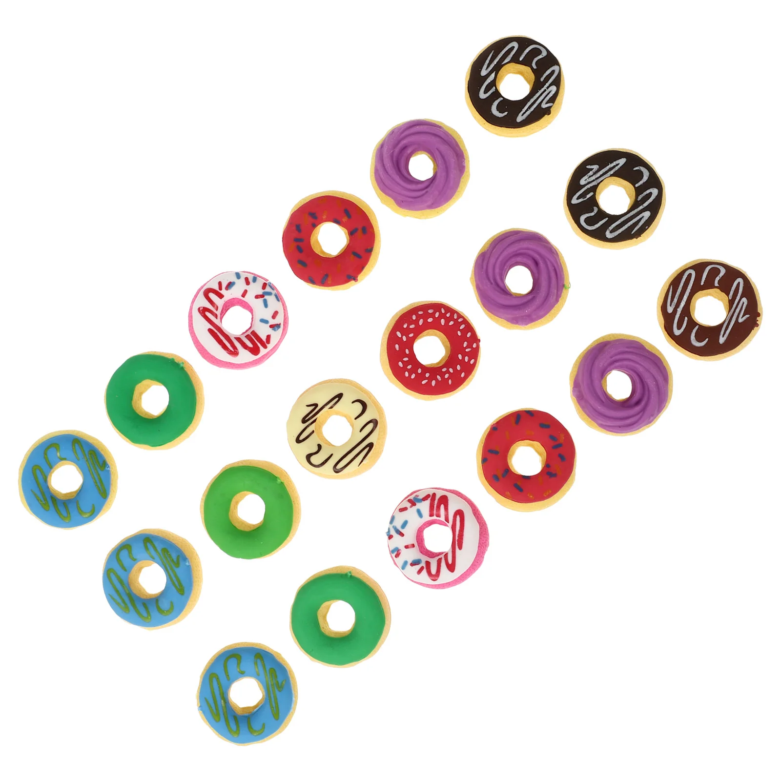 18 шт. ластик для пончиков портативный мини-пазл Donuts декоративные школьные принадлежности пазл