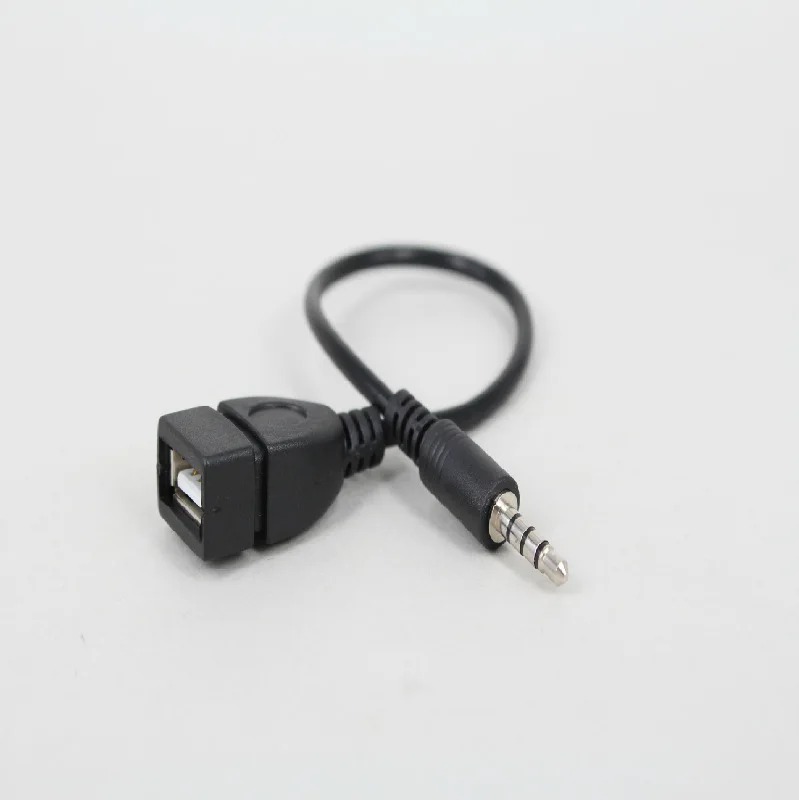 3,5 мм Черный Автомобильный AUX Аудио Кабель-адаптер К USB Аудиокабелю Автомобильная Электроника для Воспроизведения Музыки Аудиокабель USB Конвертер Наушников