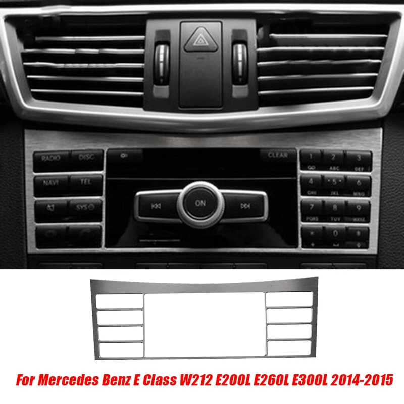 3 шт. Накладка кнопки центральной консоли кондиционера CD-панели для Mercedes Benz E Class W212 E200L E260L E300L 14-2015