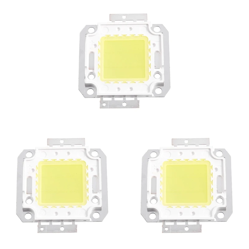 3X Белая лампа постоянного тока квадратной формы COB SMD светодиодный модуль с чипом 30-36 В 20 Вт