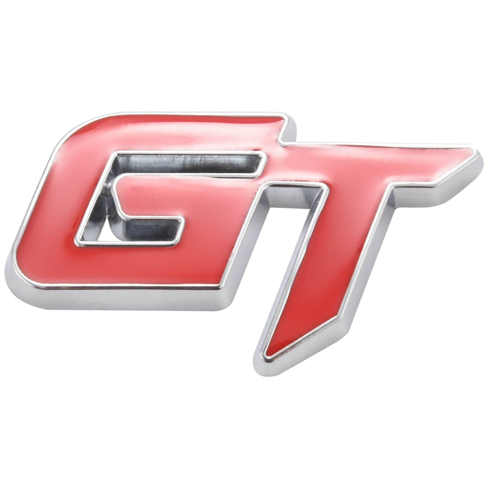 3d Gt Логотип Автомобиля Наклейка Модный Автомобильный Декор Наклейка Для Ford Mustang Focus 2 3 Fiesta Ranger Mondeo Mk2 Красный + Серебристый