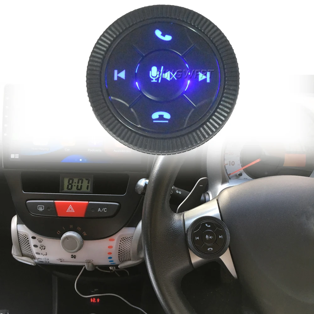 7-Клавишный автомобильный беспроводной пульт дистанционного управления рулевым колесом для универсальной автомобильной музыки, беспроводной Android DVD GPS навигационный плеер, радио