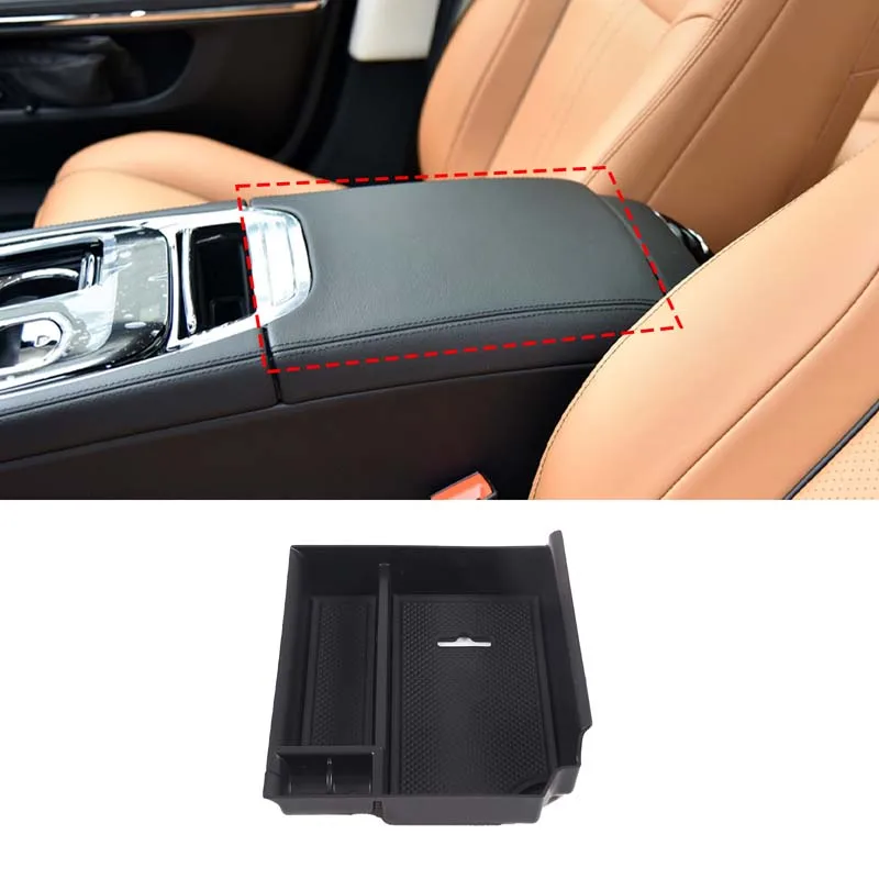 ABS Черный для Jaguar XJ XJL X351 2010-2019, Центральный ящик для хранения автомобиля, домофон, коробка для перчаток, Подлокотник, Автомобильные Аксессуары