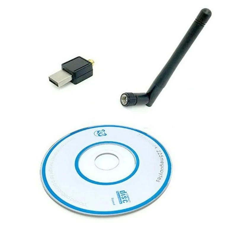 ANPWOO 150M Беспроводная сетевая карта USB2.0 Внешняя с антенной Wifi Приемник Адаптер для настольного ноутбука