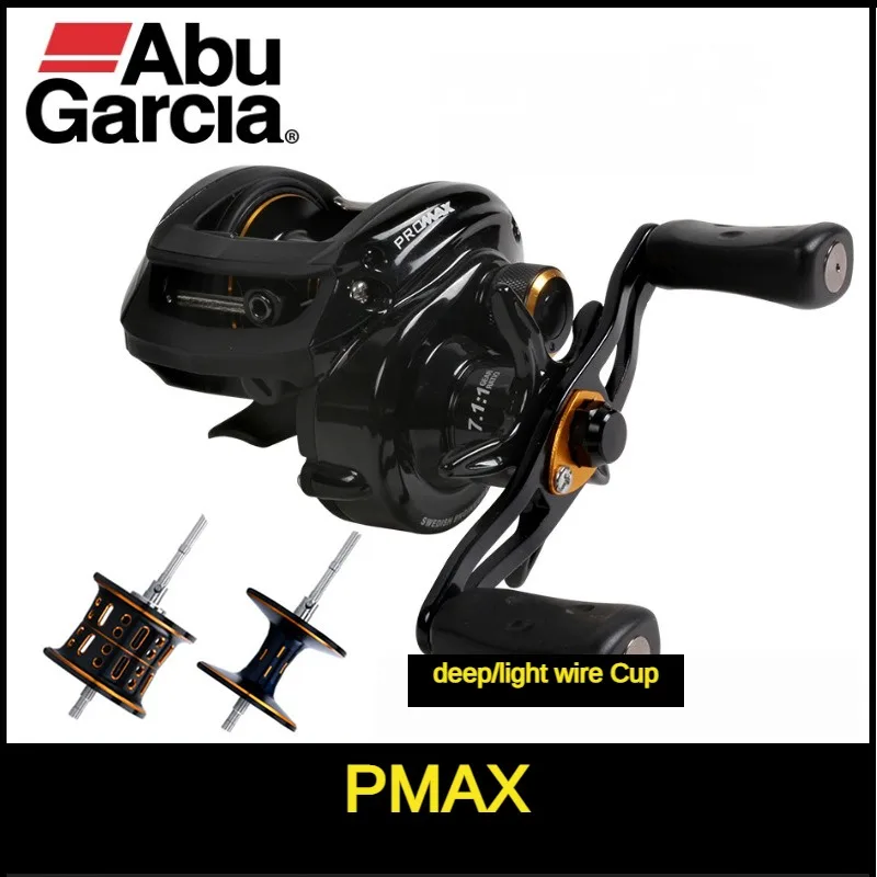 Abu Garcia PMAX3 Рыболовная катушка для заброса приманки Металлическая приманка Леска дальнего действия Колесо Противоударная леска Рыбное колесо с двойными тормозами