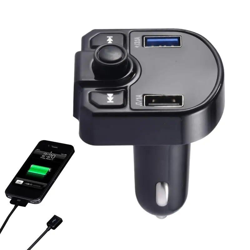FM-передатчик Беспроводной радиоприемник Автомобильный MP3-плеер Радио с двумя USB-портами Автомобильный MP3-плеер Радио с двумя USB-портами Поддерживает