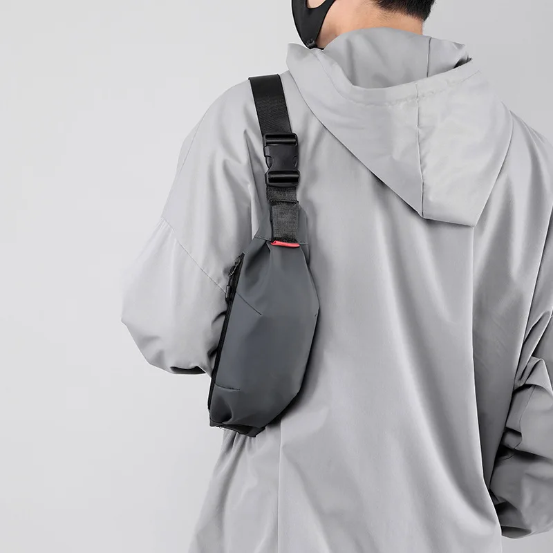INS Повседневная мужская нагрудная сумка на открытом воздухе, универсальная простая водонепроницаемая сумка через плечо, новый модный поясной рюкзак для студентов колледжа