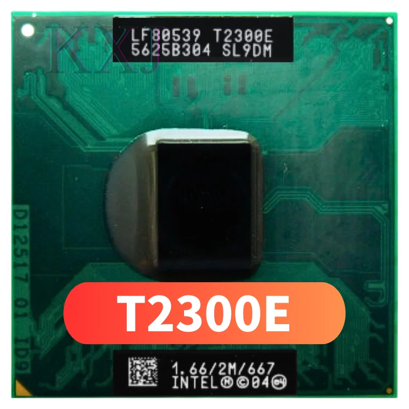 Intel Core Duo T2300E SL9JE SL9DM с частотой 1,6 ГГц Используется Двухъядерный Двухпоточный процессор 2M 31W Socket M / mPGA478MT