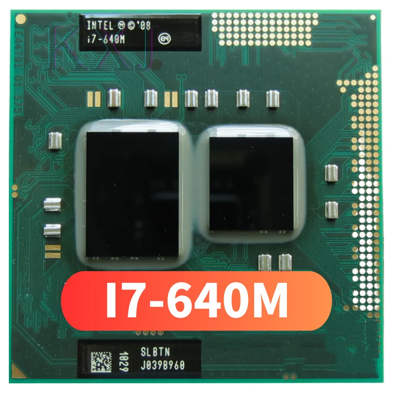 Intel Core i7-640M i7 640M SLBTN с частотой 2,8 ГГц Используется двухъядерный четырехпоточный процессор CPU 4W 35W Socket G1 / rPGA988A