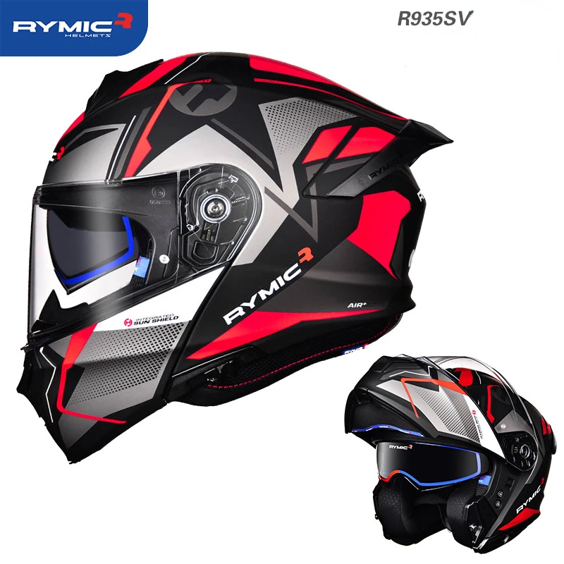 RYMIC Откидной мотоциклетный шлем, Модульный полнолицевой шлем для верховой езды, Casco Moto Шлем, Аксессуары для мотоциклов, casco moto