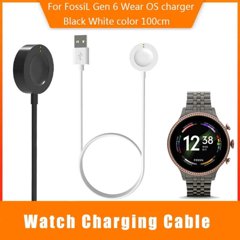 USB-кабель для быстрой зарядки Fossil 6 Gen 6 Wear OS для зарядки смарт-часов