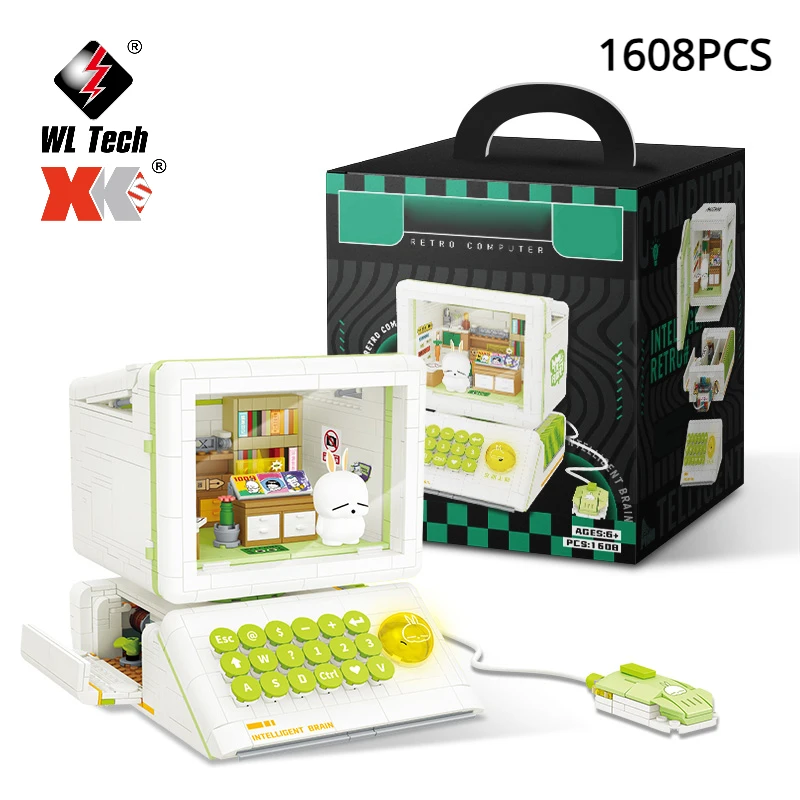 WLtoys 1608Pcs Компьютерная модель MOC Микро Строительные блоки Mini Diamond City Friend Набор кирпичей Детские игрушки для игр для девочек