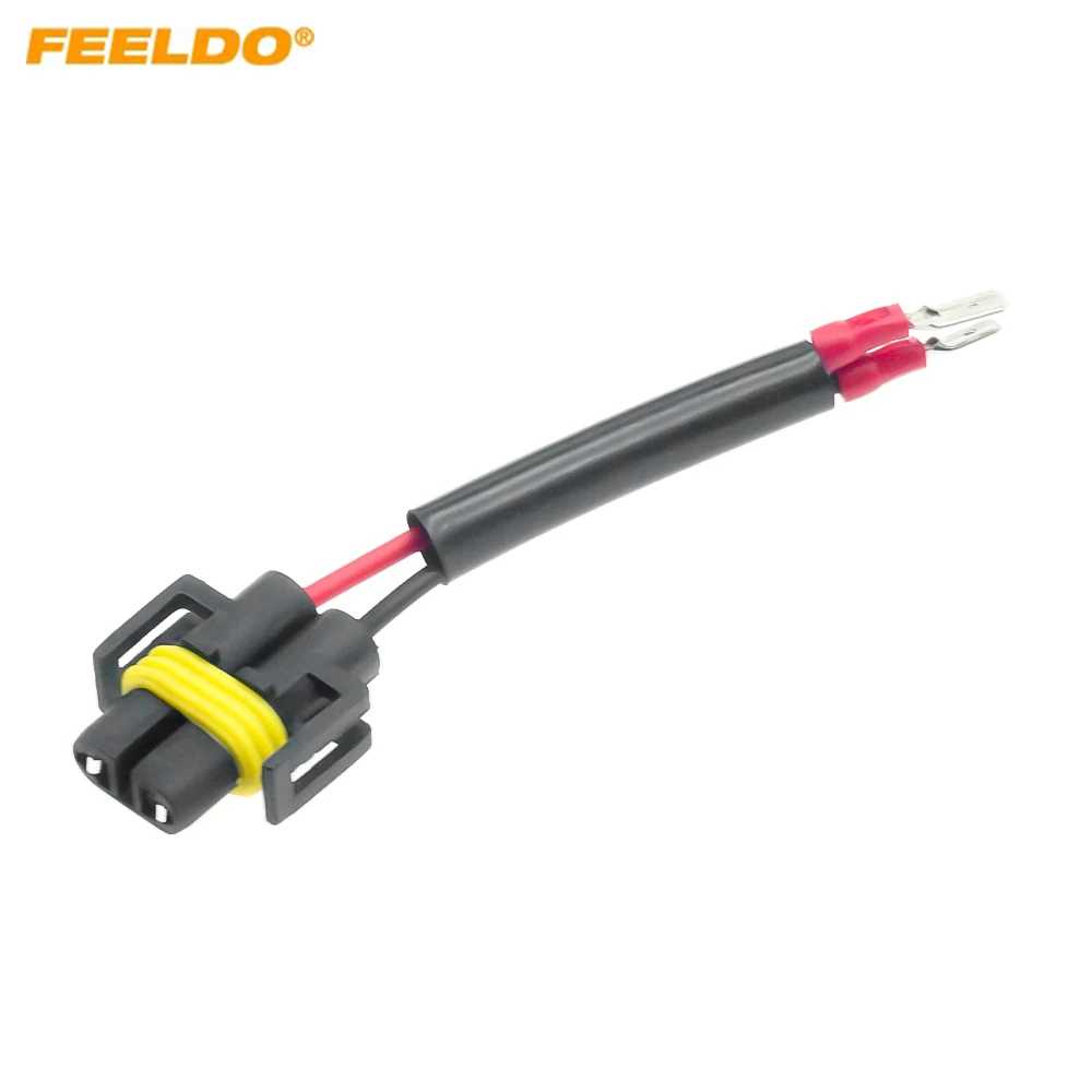 Автомобильная HID/светодиодная лампа FEELDO с разъемом от H11 до H11B с клеммным разъемом для автомобильной проводки и кабельным адаптером