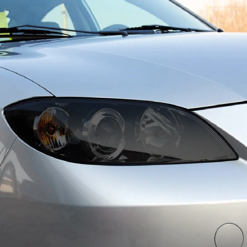 Автомобильная Защитная Пленка Для Задних Фар Дымовая Передняя Черная Прозрачная Наклейка Из ТПУ Для Mazda 3 6 CX-3 CX-5 CX-9 Аксессуары