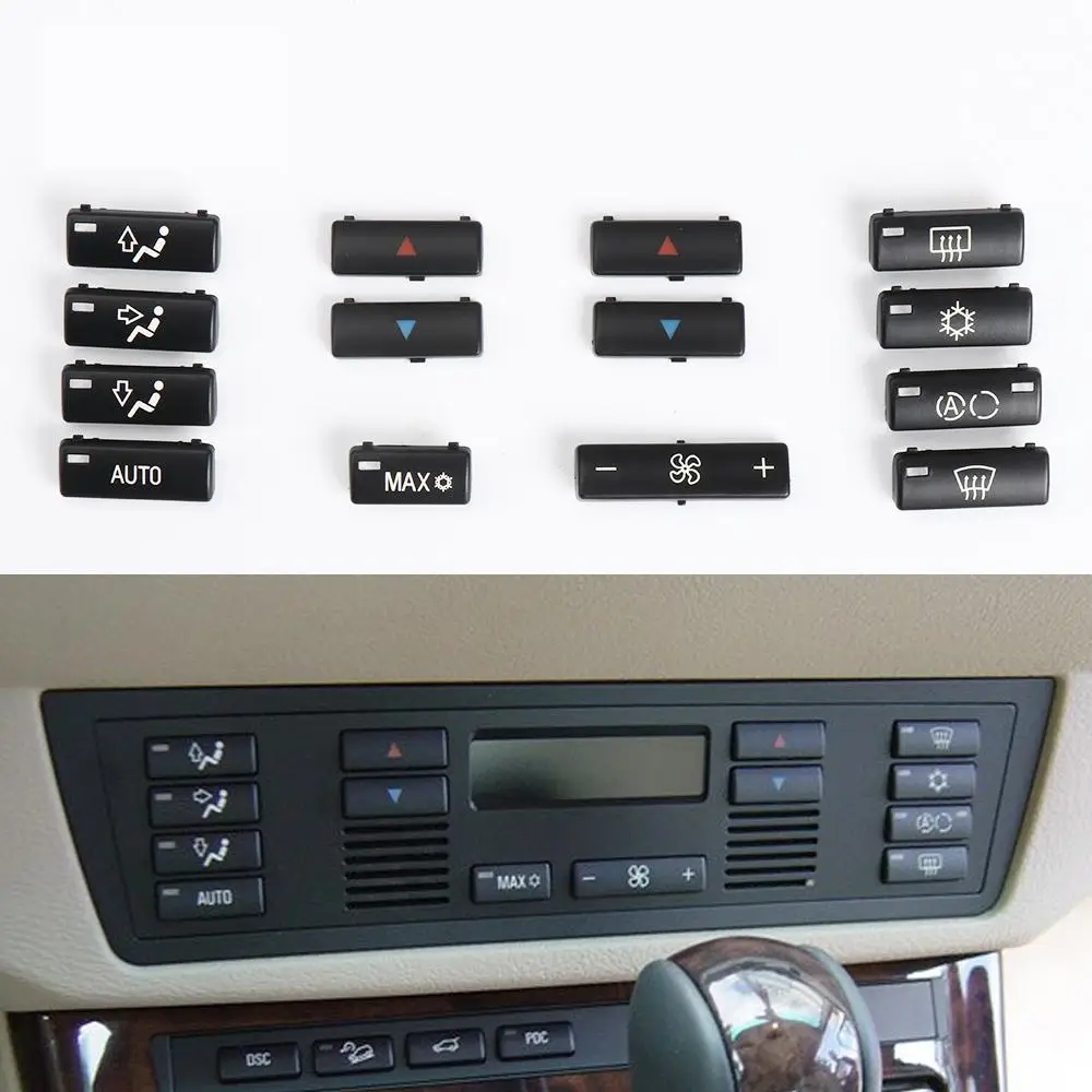 Автомобильный кондиционер, кнопка климат-контроля температуры, крышка ключа кондиционера, крышка климат-контроля для BMW 5 серии E39 X5 E53