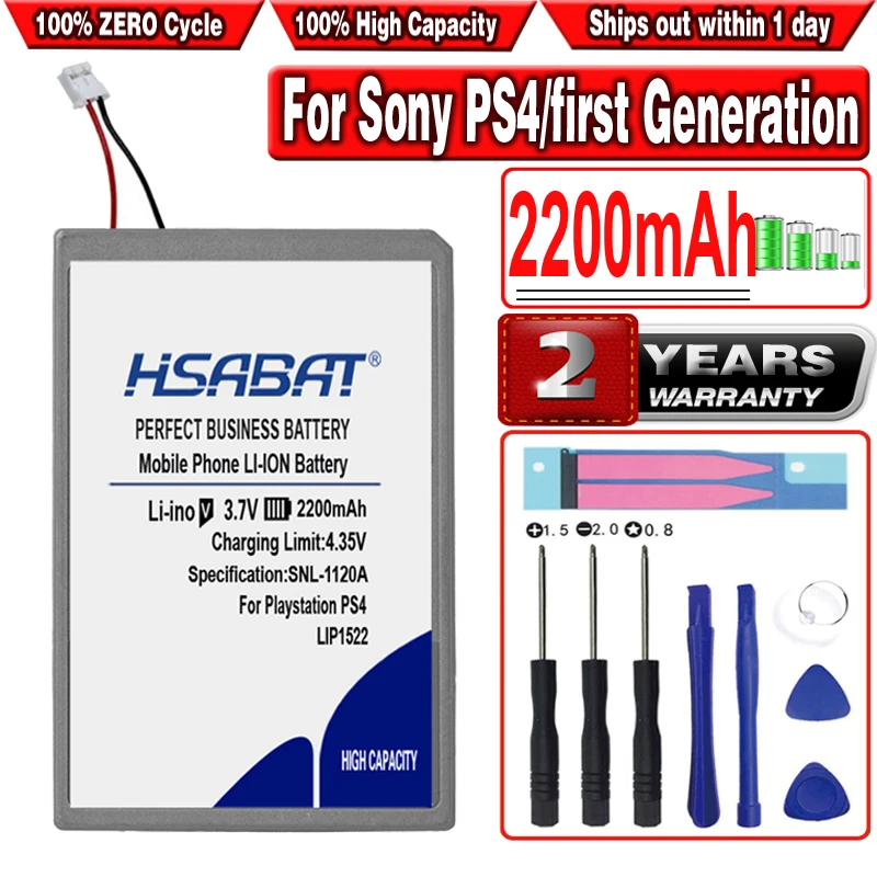 Аккумулятор HSABAT 2200mAh LIP1522 для Sony Gamepad PS4 Dualshock4 V1 Беспроводной контроллер CUH-ZCT1E CUH-ZCT1U CUH-ZCT1H/B