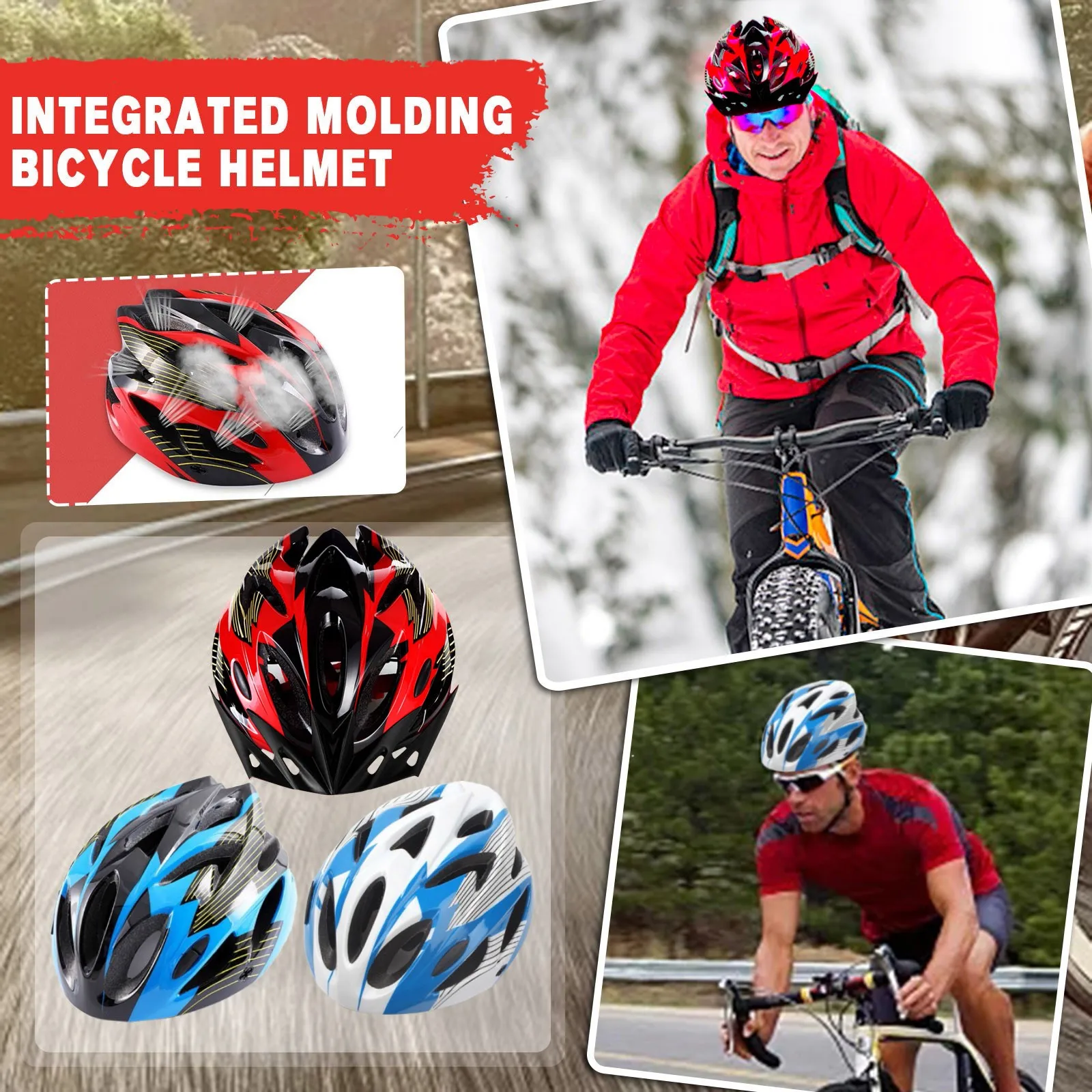 Велосипедный шлем с интегральным формованием, легкие Регулируемые велосипедные защитные шлемы для мужчин и женщин, защита головы на горных дорогах Mtb