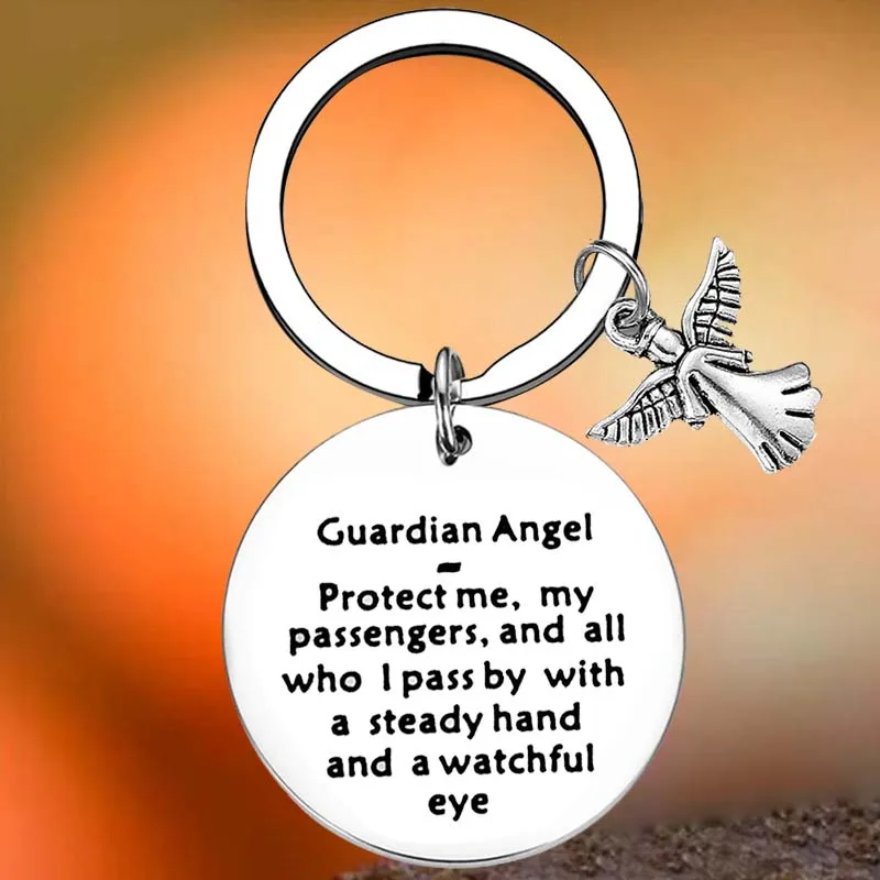 Горячая Молитва Ангела-хранителя, Брелок для ключей, кольцо, подарок для водителя, брелки, кулон, подарок