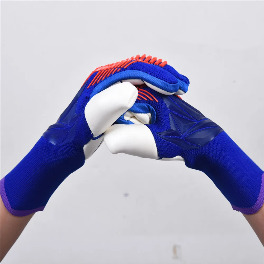 Детские Вратарские перчатки для взрослых, вратарские перчатки из утолщенного латекса, футбольные противоскользящие футбольные детские вратарские перчатки