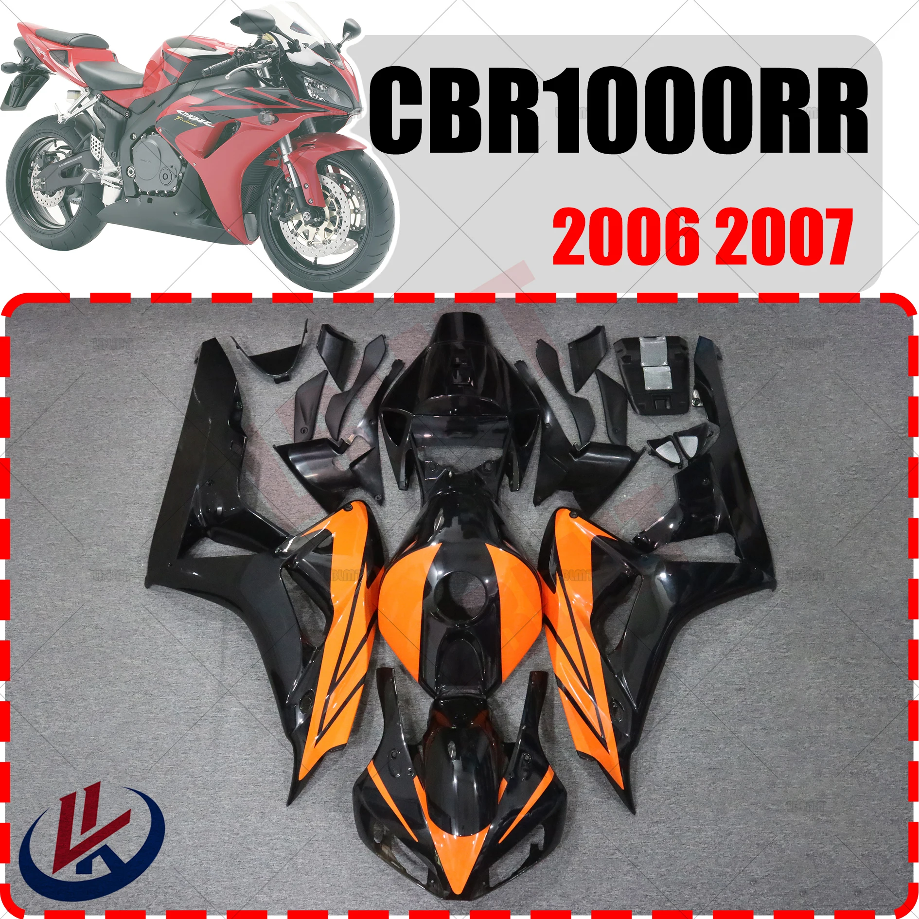 Для HONDA CBR1000RR CBR 1000 RR 2006 2007 Мотоцикл Полностью Облегающий Обтекатель Для Honda CBR 1000RR 2006 2007 Полный обтекатель 2006 ~ 2007