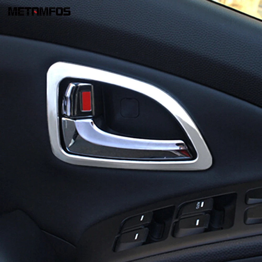 Для Hyundai Tucson IX35 2011-2013 2014 2015, Внутренняя дверная ручка, Накладка на чашу, рамка, наклейка, Ободок, аксессуары для Стайлинга автомобилей