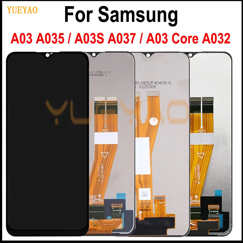 Для Samsung Galaxy A03 A035 ЖК-дисплей A03S A037 Экран дисплея Сенсорная панель Дигитайзер Для Samsung Galaxy A03 Core A032 ЖК-дисплей