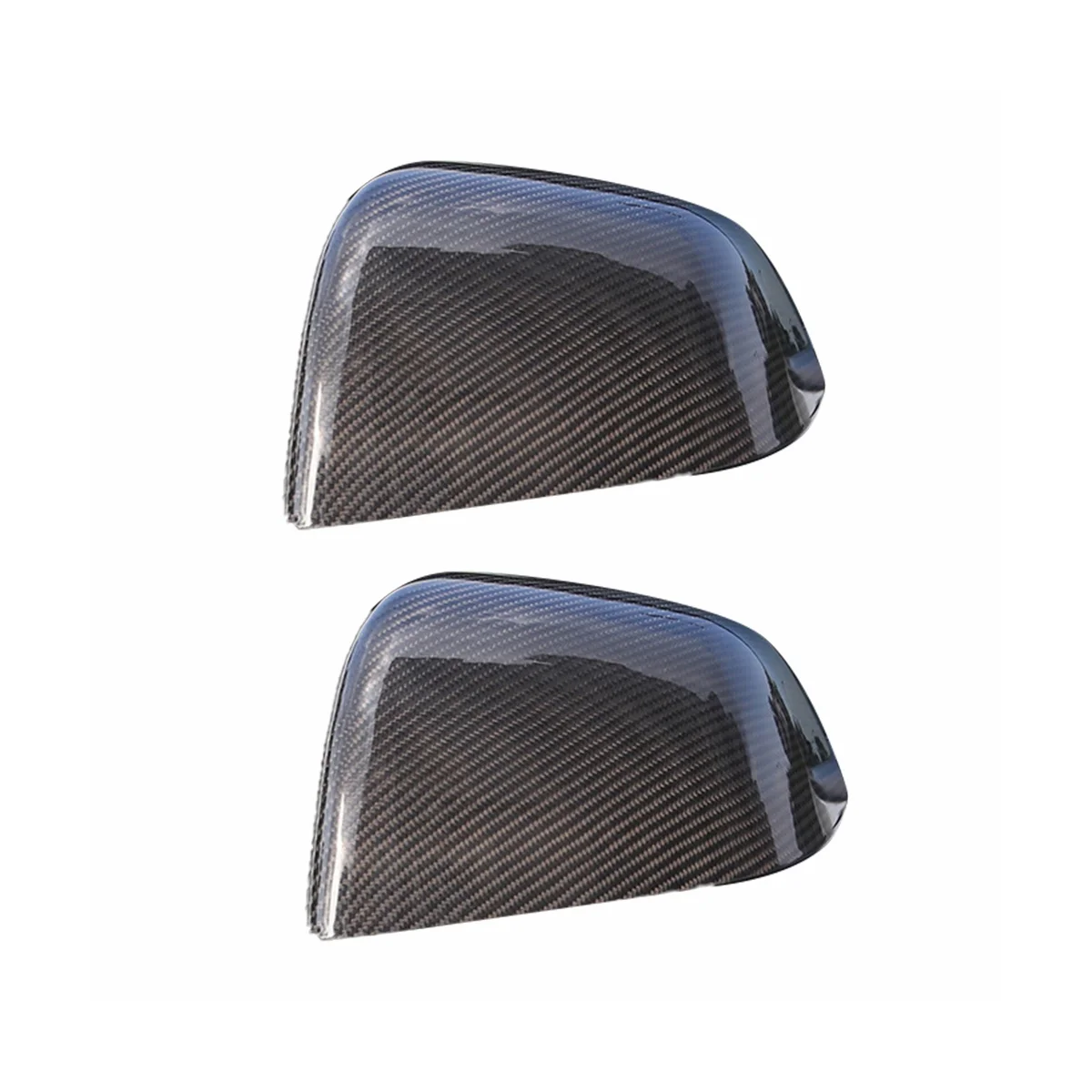 Для Tesla Model3/Y Защитный чехол для зеркала заднего вида, Черненый углепластиковый аксессуар, декоративный, ярко-черный
