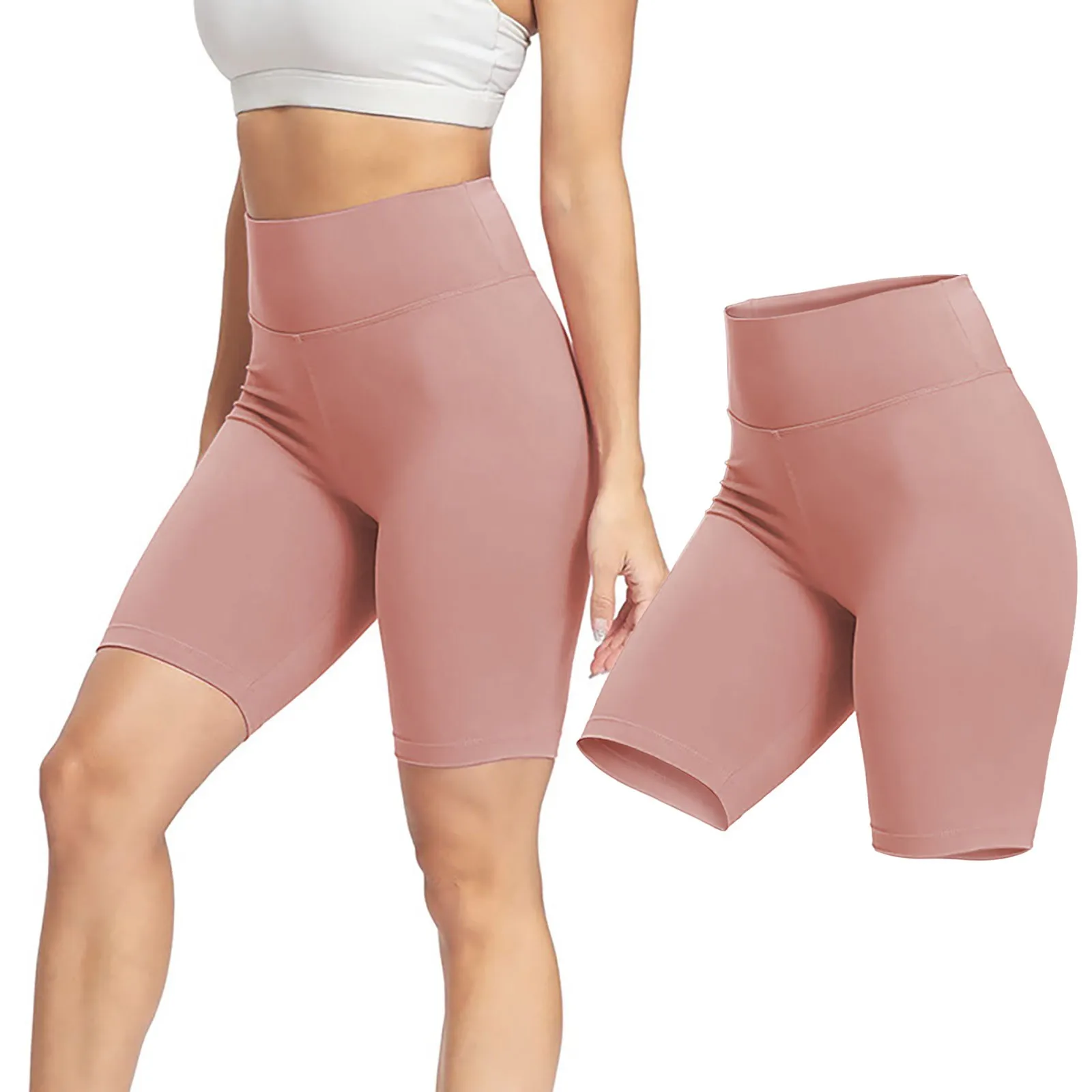 Женская спортивная одежда для занятий велоспортом, йогой, бегом, брюки с высокой талией, широкие брюки для йоги для женщин, короткие тренировочные женские шорты