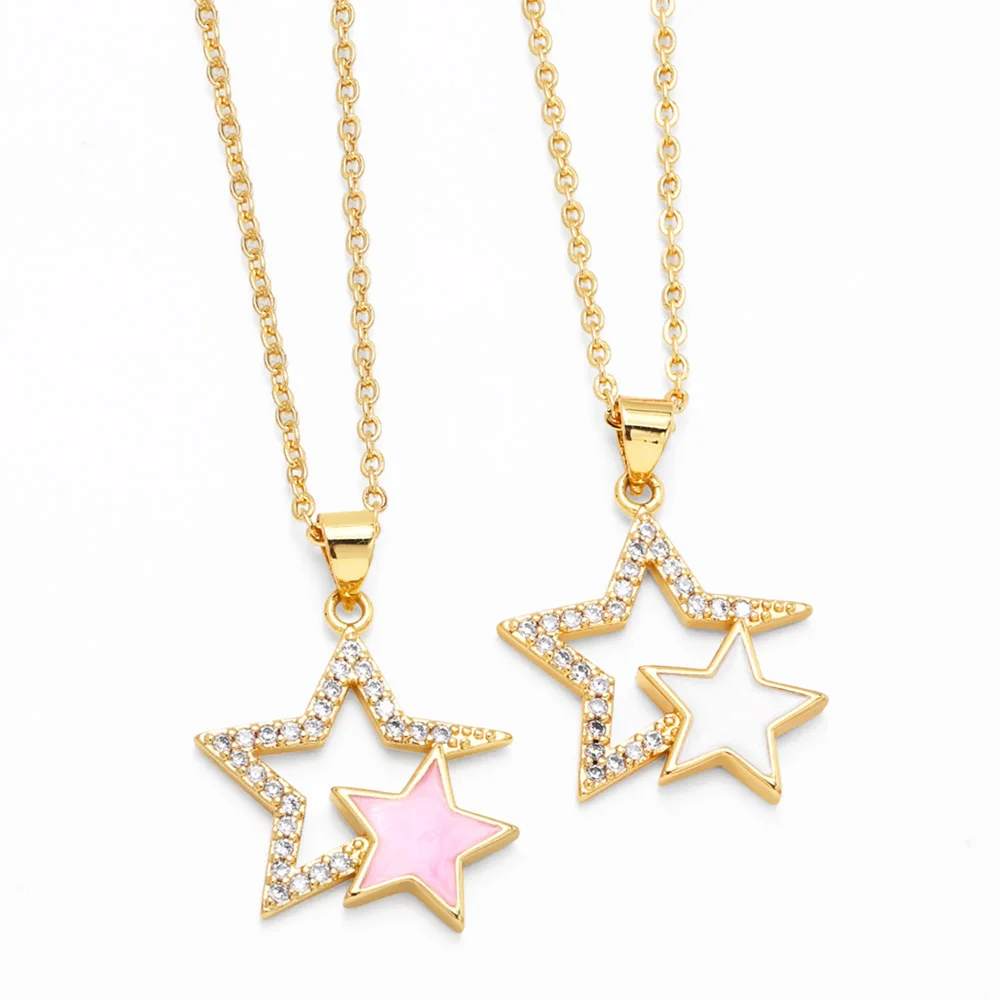 Женское ожерелье V & YIDOU XINGX, представляющее особый интерес, легкая роскошная темпераментная, простая и персонализированная подвеска в виде пятиконечной звезды