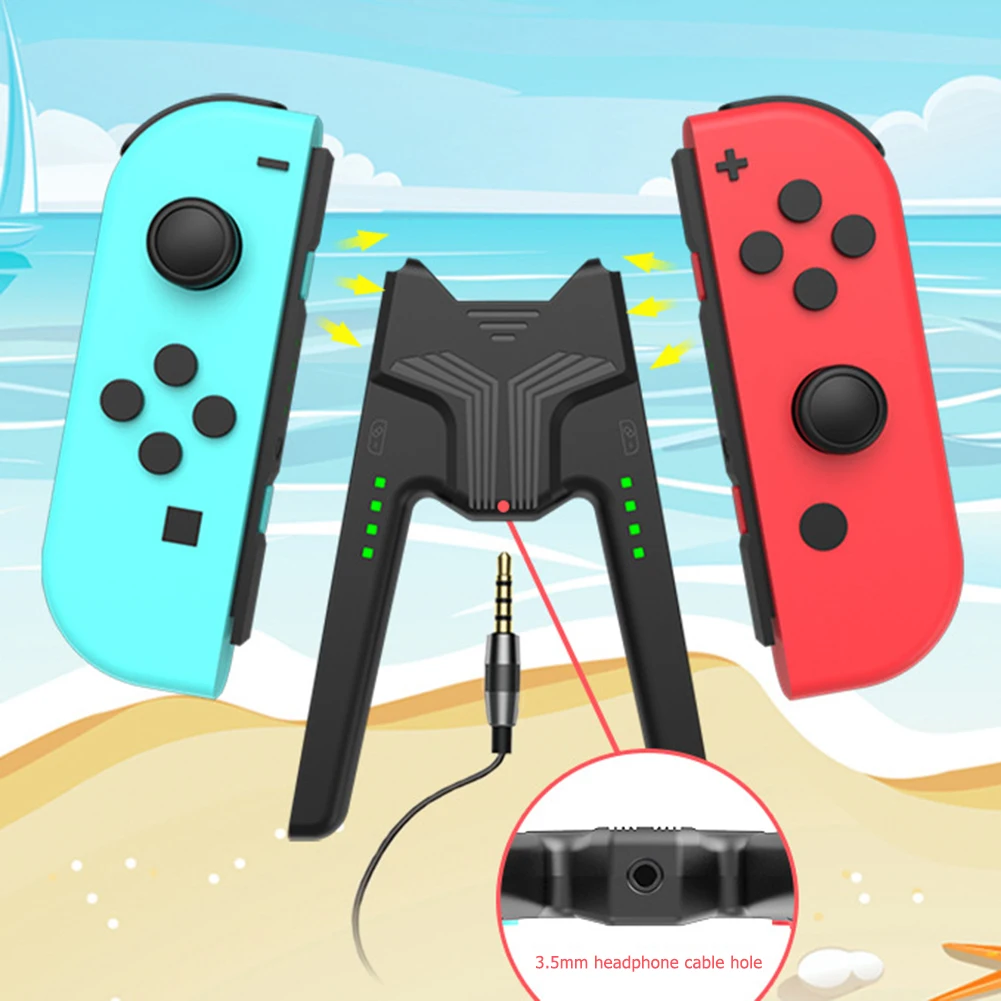 Игровой контроллер, левая и правая зарядная док-станция, V-образный геймпад, подставка для зарядного устройства для Nintendo Switch/ручка переключателя OLED Joy-con
