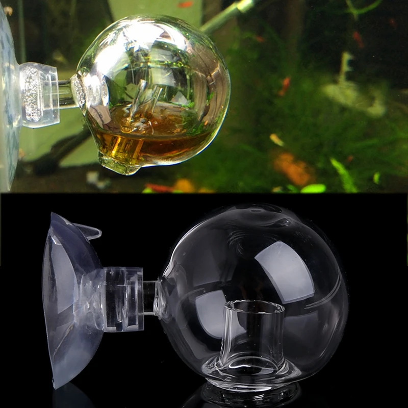 Индикатор CO2 Glass Drop Checker для аквариумов с комнатными растениями Легко фиксируется присоской Используется с раствором реагента PH Компактный размер 87HA