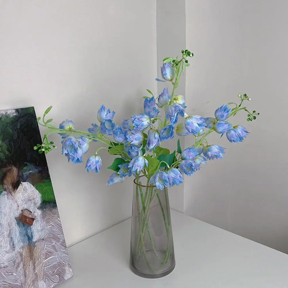 Искусственный цветок Яркий Реалистичный Многоразовый Изысканный искусственный цветок Convallariae для украшения свадебного домашнего стола