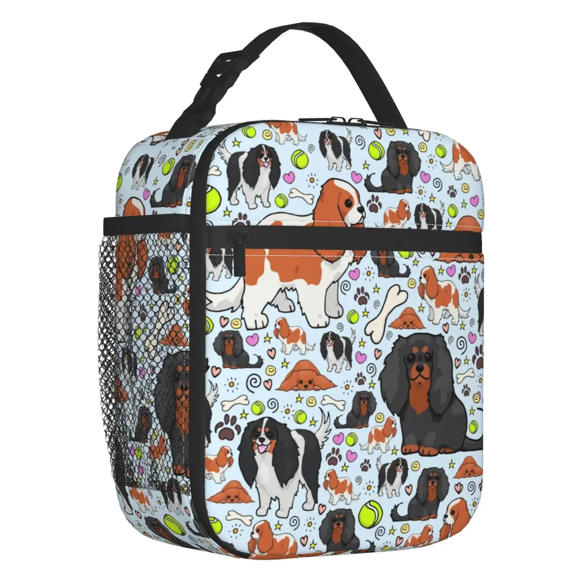 Кавалер Кинг Чарльз Спаниель Термоизолированная сумка для ланча Для любителей собак, Многоразовый контейнер для ланча для школы, Многофункциональная коробка для еды