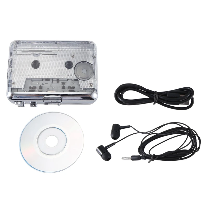 Кассетный проигрыватель, преобразователь аудио-музыки в формат MP3, USB Walkman, USB Capture для ноутбуков и персональных компьютеров