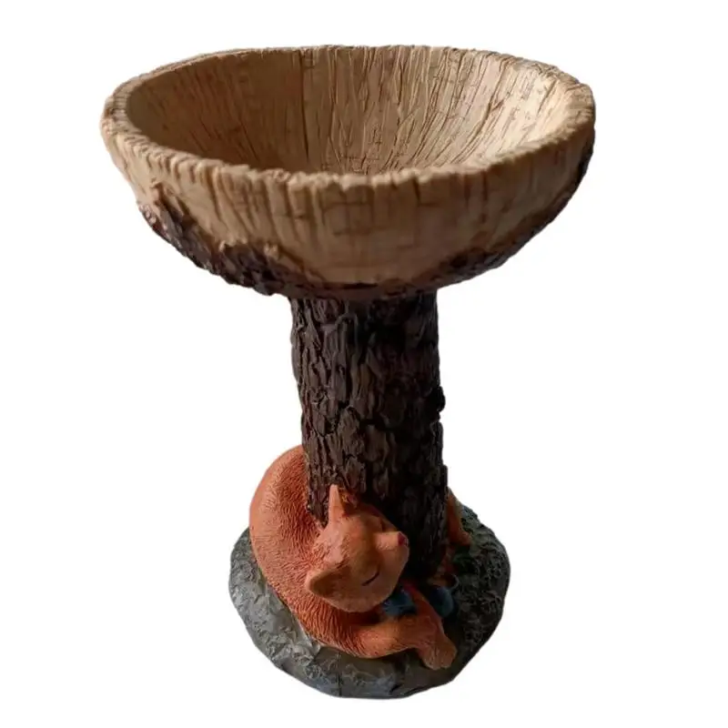 Кормушка для птиц в форме гриба из смолы, Диспенсер для корма, уличный фонтан для поения птиц, инструмент для септика, аксессуар для попугаев