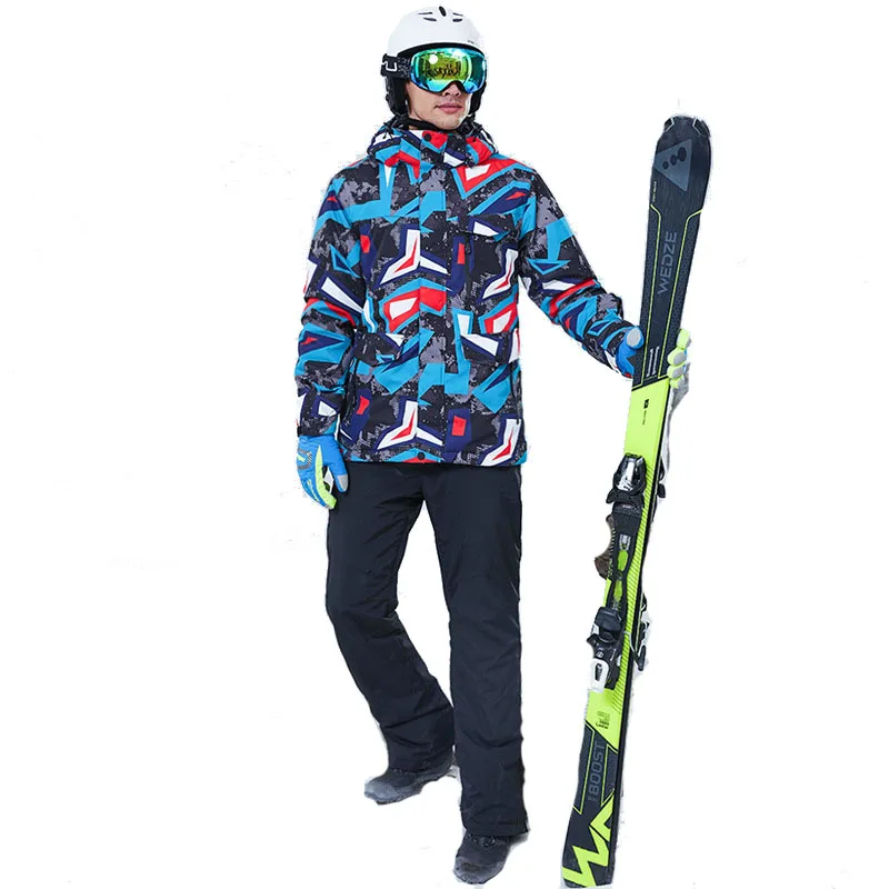 Лыжные костюмы для мужчин, зимние Термальные Ветрозащитные куртки для сноуборда, комплекты брюк для занятий спортом на открытом воздухе, Дышащие Лыжные костюмы для сноуборда