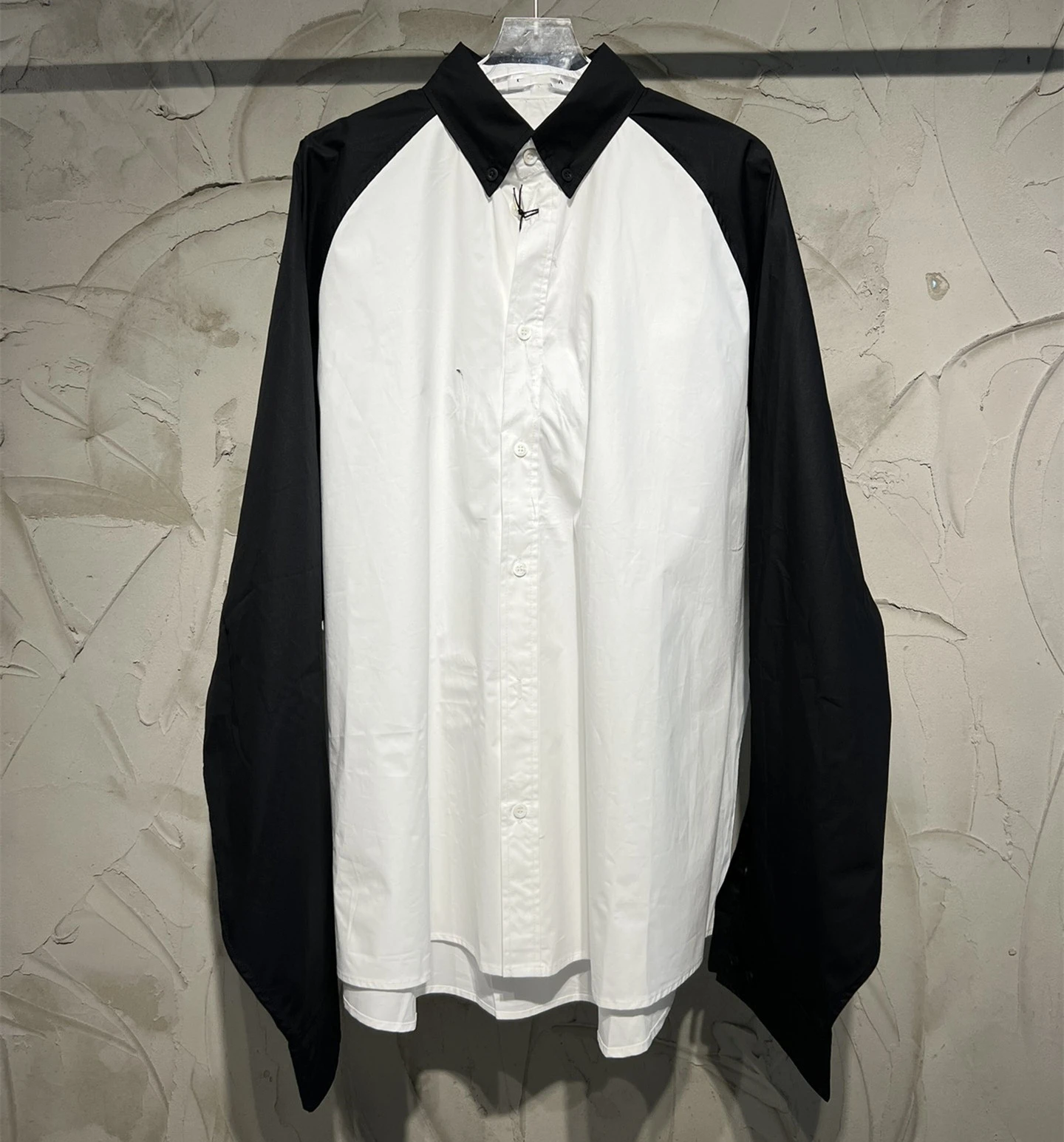 Мужская высококачественная свободная дизайнерская брендовая рубашка в стиле пэчворк из высококачественного хлопка оверсайз известного бренда с воротником-лацканом, оригинальная роскошная рубашка