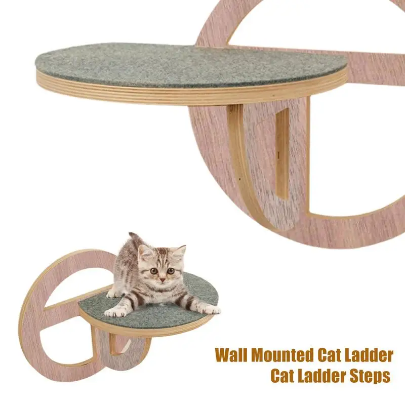 Настенная когтеточка для кошек Деревянная платформа для лазания кошек Когтеточка для котенка Деревянная настенная полка для кошек Жердочки