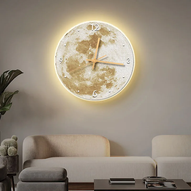 Настенные часы современного дизайна, цифровые Минималистичные Классические Настенные часы в скандинавском стиле, Большая Круглая мебель для гостиной