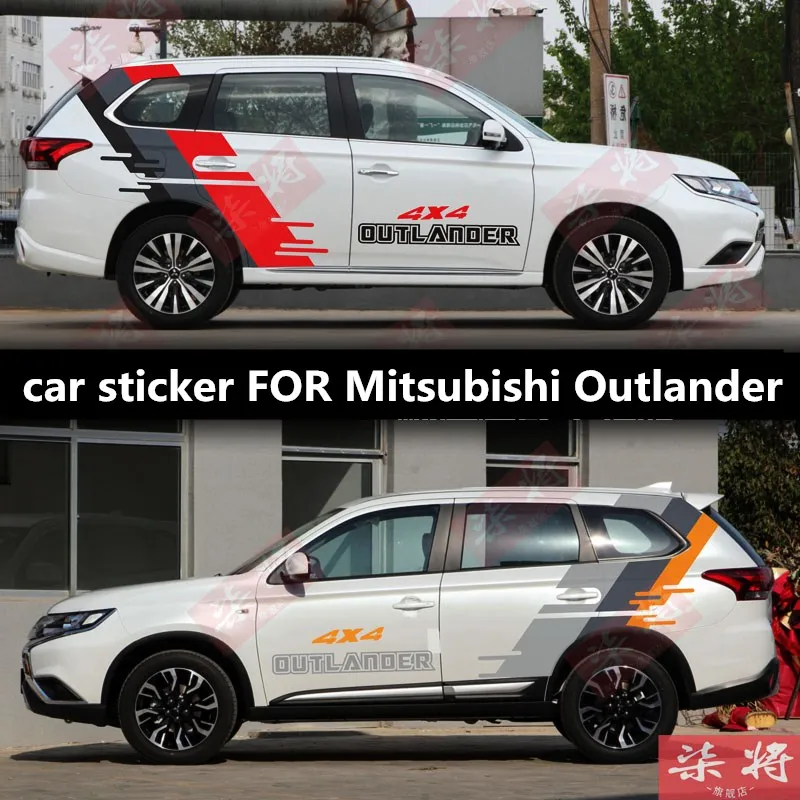 Новая автомобильная наклейка ДЛЯ украшения кузова Mitsubishi Outlander, индивидуальная наклейка на пленку, аксессуары