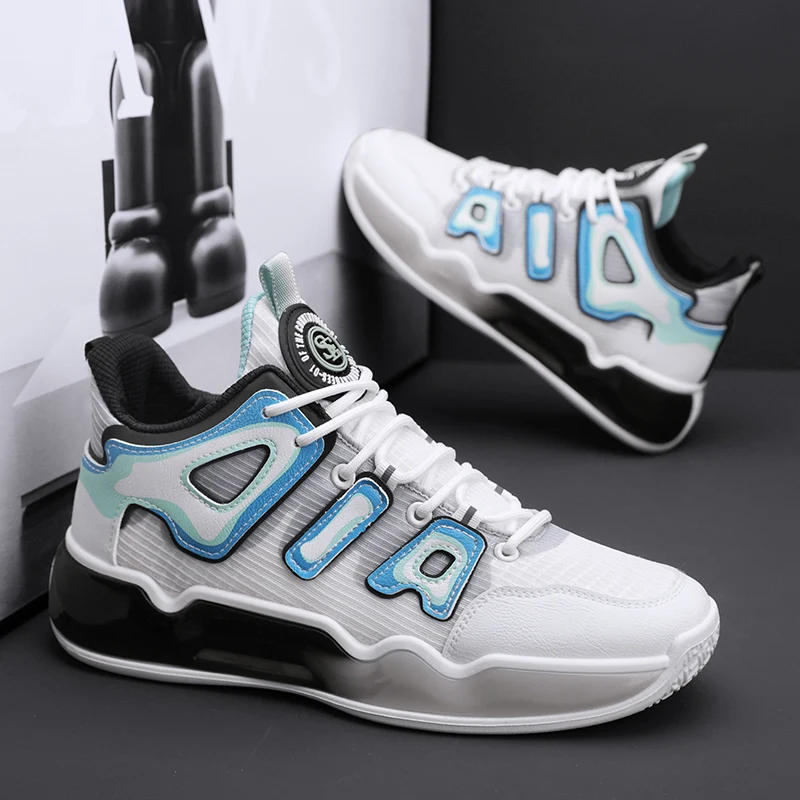 Новая мужская баскетбольная обувь Bakset для кроссовок, мужская кожаная спортивная обувь для фитнеса, обувь на воздушной подушке