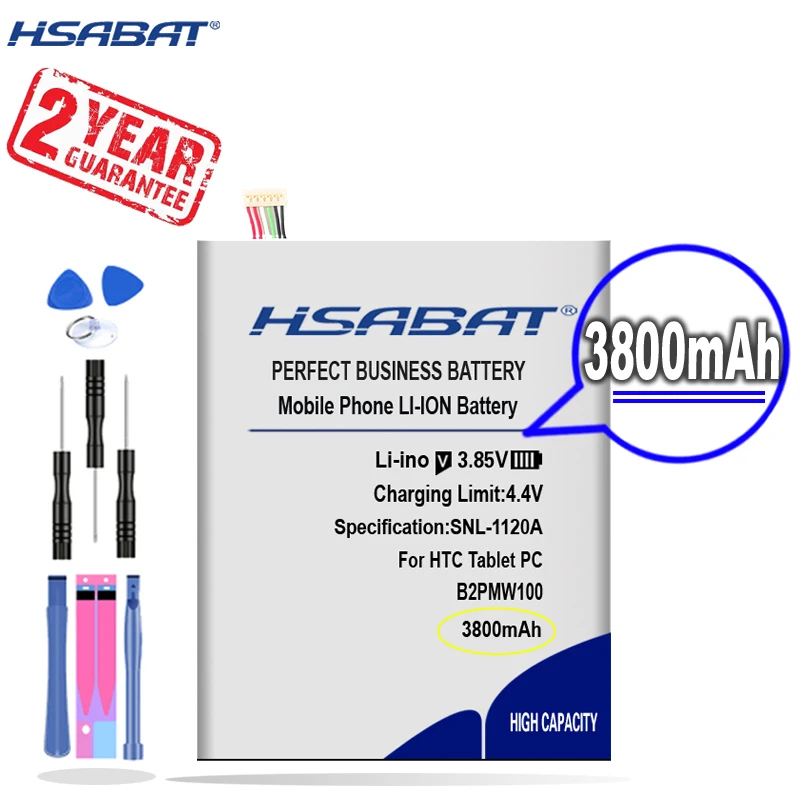 Новое поступление [HSABAT] Сменный аккумулятор 3800 мАч B2PMW100 для планшетного ПК HTC P510