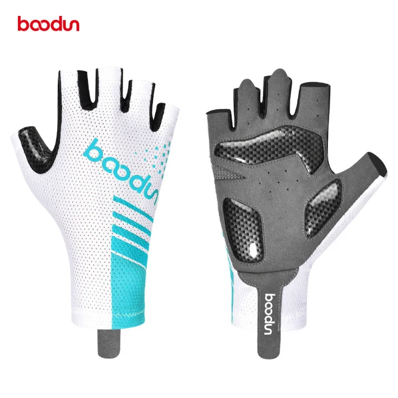 Новые Велосипедные перчатки Boodun для занятий спортом на открытом воздухе с полупальцами для шоссейного велосипеда