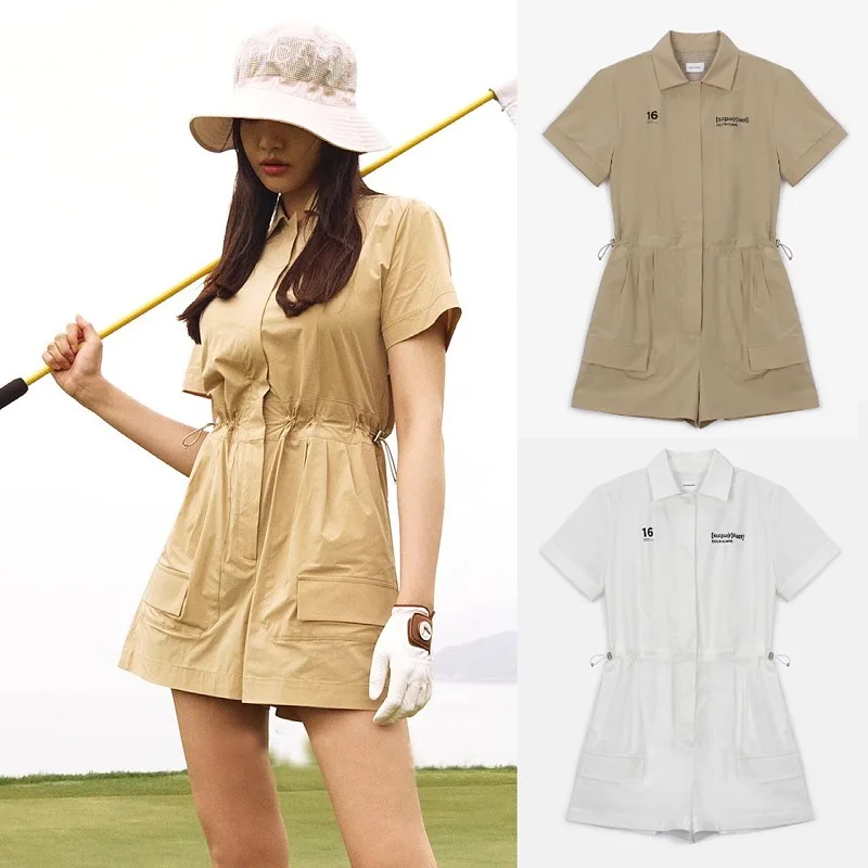 Оригинальный женский повседневный комбинезон для гольфа 23-летнего бренда southcape Golf в Южной Корее на молнии с короткими рукавами