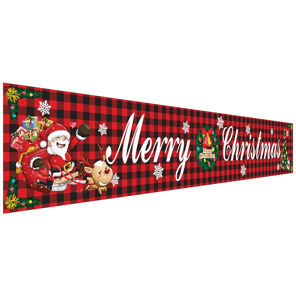 Открытый Баннер Merry Christmas Decor for Home 2020 Рождественский Декор на Открытом воздухе Xmas Navidad Noel Happy New Year 2021-Style B