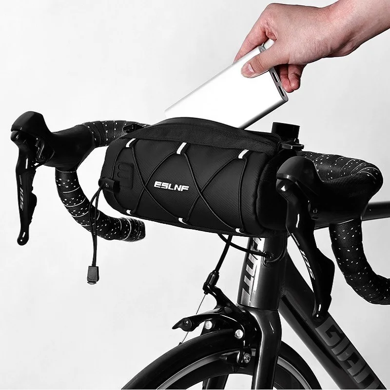 Передняя сумка для хранения велосипеда, водонепроницаемая подвесная сумка для электровелосипеда большой емкости, велосипедная непромокаемая сумка для хранения мобильного телефона