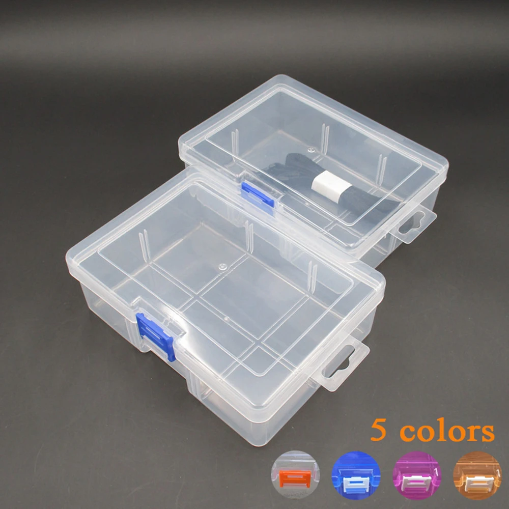 Пластиковая коробка большой емкости с 6 ячейками, бытовой прозрачный инструмент для хранения, простые модные и портативные шкатулки для разных украшений